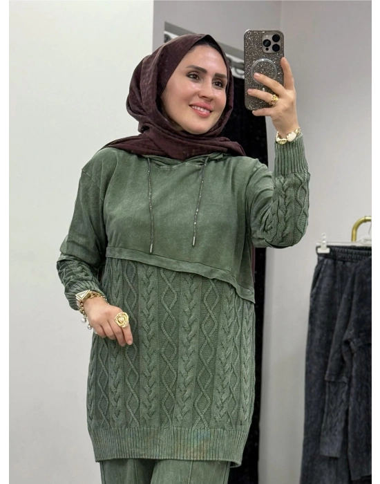 Yeni Sezon Tasarım İthal Takım Çam Yeşil