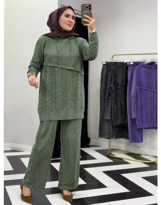 Yeni Sezon Tasarım İthal Takım Çam Yeşil