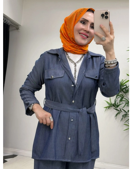 Yeni Sezon Tencel Takım Lacivert