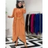 3’lü Takım Şık Tesettür Elbise – Candy Kumaş Somon