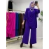 Yeni Sezon Giyçık Tasarım Candy Kumaş Takım Mor