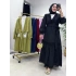 Güpür Detaylı Etekli Takım Siyah