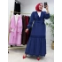 Güpür Detaylı Etekli Takım Lacivert