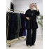 Fırfır Detaylı Modal Takım Siyah