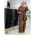 Fırfır Detaylı Modal Takım Taba