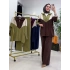 Hatice Biçer Spor Takım Kahverengi