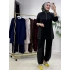 Kapitone Detaylı Oysho Takım Siyah
