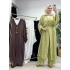 Keten Kumaş Kap Model Takım Yağ Yeşili