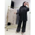 Modal Kumaş Taşlı Takım Siyah