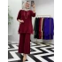 Rahat Kalıp Candy Kumaş Takım Bordo