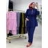 Şık Çilek Kumaş Takım Lacivert