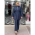 Tencel Kot Takım Koyu Renk