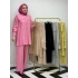 Yeni Sezon Düğmeli Takım Şeker Pembe