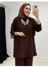 3lü File Takım Kahverengi