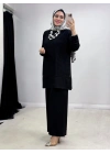 3lü File Takım Siyah