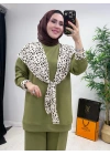 Aura Şal Detaylı Takım Yeşil