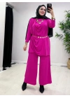 Yeni Sezon Giyçık Tasarım Candy Kumaş Takım Pembe