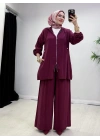 Yeni Sezon Kap Model Qupra Kumaş Takım Bordo