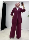 Yeni Sezon Kap Model Qupra Kumaş Takım Bordo