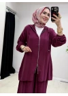 Yeni Sezon Kap Model Qupra Kumaş Takım Bordo