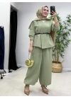 Ceketli Şalvar Takım Kemer Hediyeli Yeşil