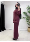 Lazer Kesim Tasarım Takım Bordo