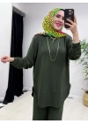 Oval Kesim Takım Haki