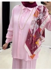 Fular Hediyeli Takım Pembe