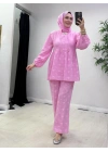 Müslin Pamuk Takım Pembe