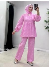 Müslin Pamuk Takım Pembe