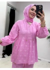 Müslin Pamuk Takım Pembe