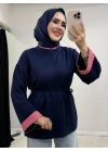 Çizgili Oysho Kumaş Tunik Lacivert