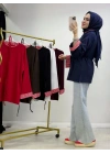 Çizgili Oysho Kumaş Tunik Lacivert