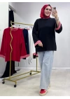 Çizgili Oysho Kumaş Tunik Siyah