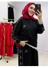 CK Spor Taşlı Takım Siyah