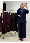 Düğmeli Oysho Takım Lacivert