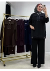 Düğmeli Oysho Takım Siyah