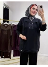 Düğmeli Oysho Takım Siyah