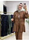 Fırfır Detaylı Modal Takım Taba
