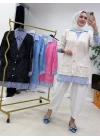 Gömlekli Spor Model Tunik Krem