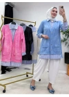 Gömlekli Spor Model Tunik Mavi