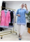 Gömlekli Spor Model Tunik Mavi