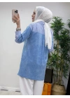 Gömlekli Spor Model Tunik Mavi