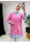 Gömlekli Spor Model Tunik Pembe