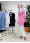Gömlekli Spor Model Tunik Pembe