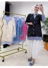 Gömlekli Spor Model Tunik Siyah