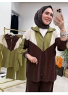 Hatice Biçer Spor Takım Kahverengi