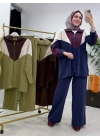 Hatice Biçer Spor Takım Yeşil Laci/Mürdüm