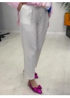 Havuç Model Pantolon Beyaz