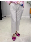 Havuç Model Pantolon Beyaz